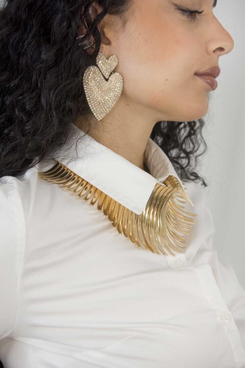 ORECCHINI CUORI STRASS